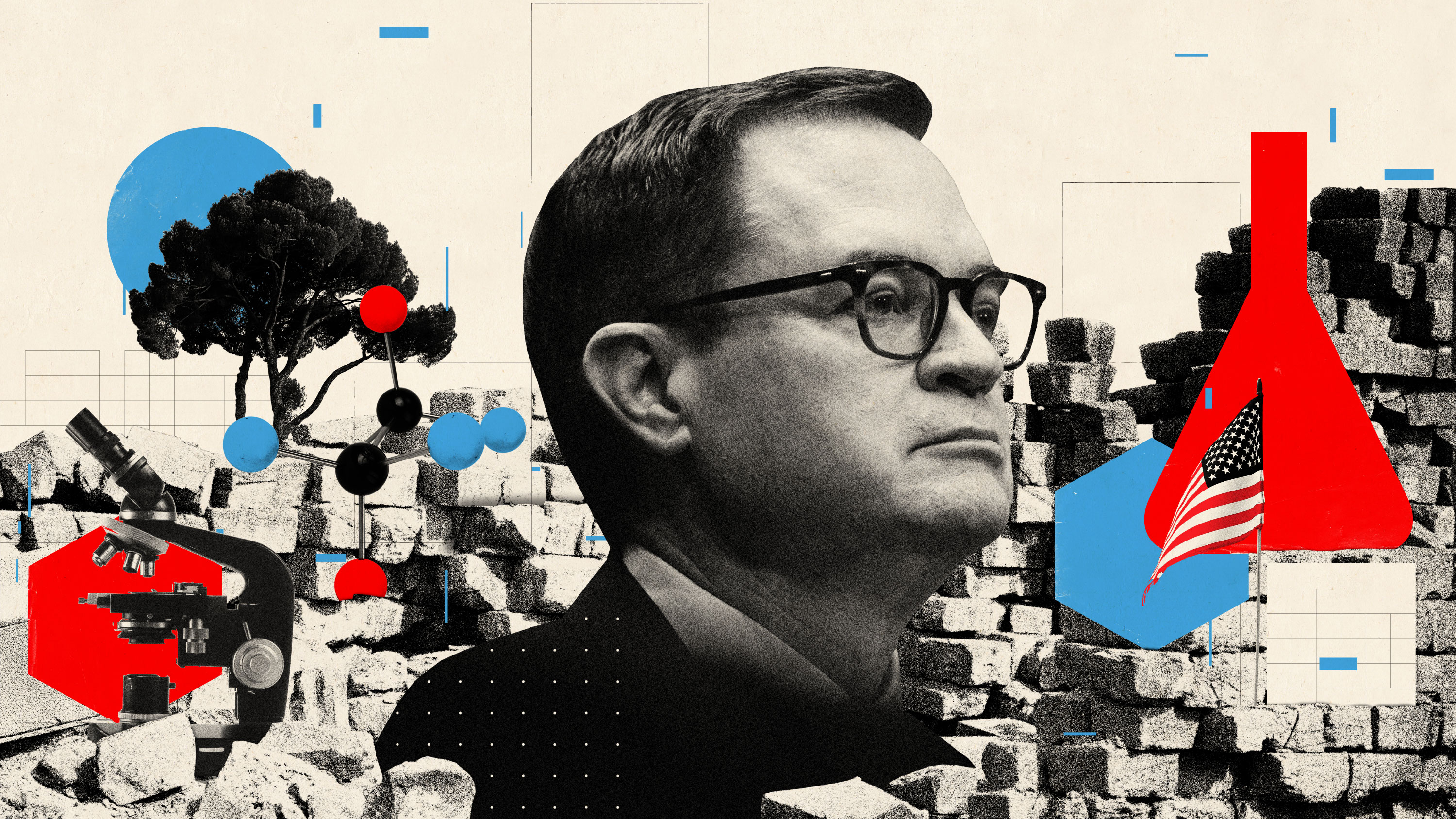 A photo illustration featuring Jim O'Neill