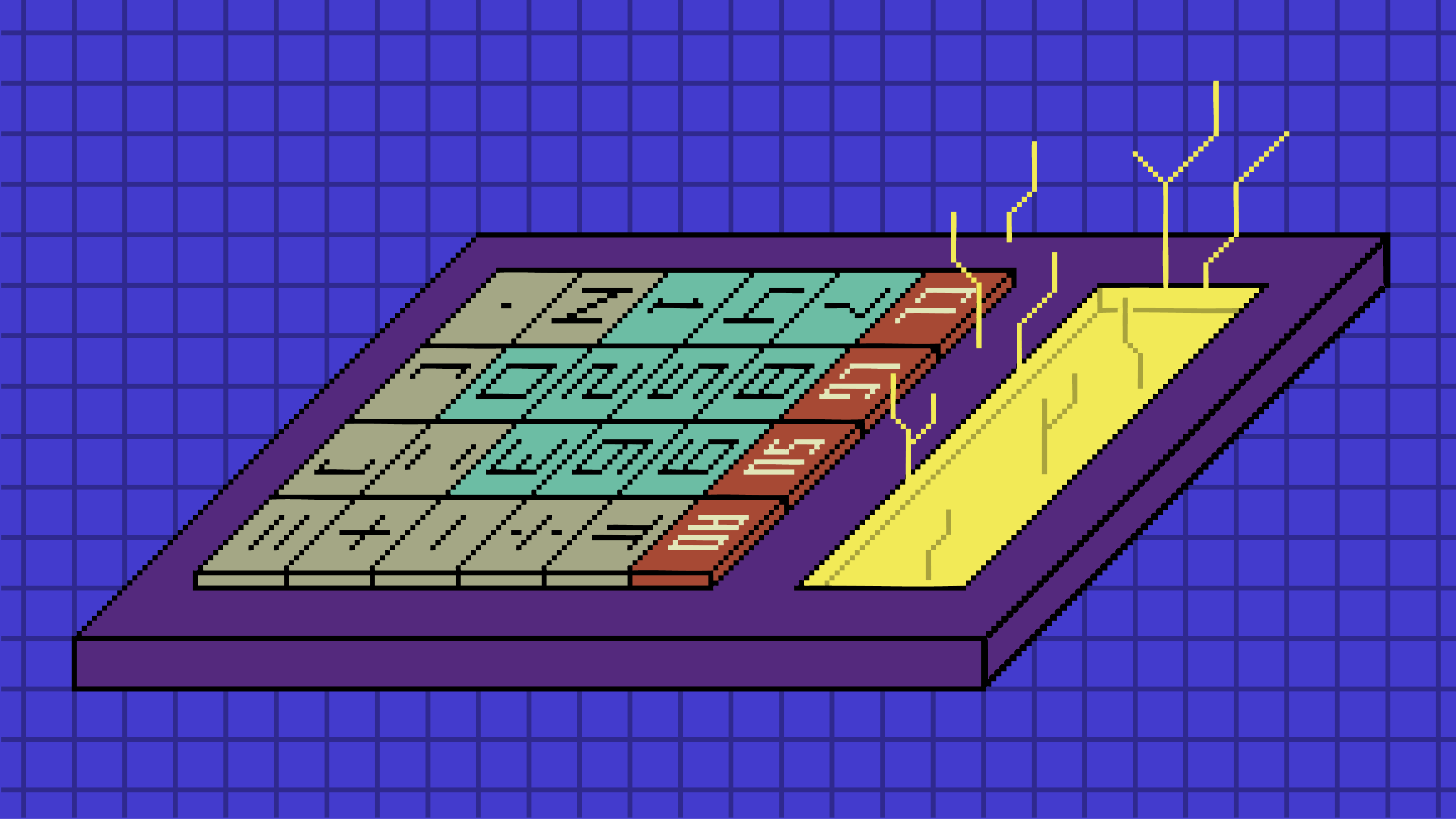 calculator making sparks
